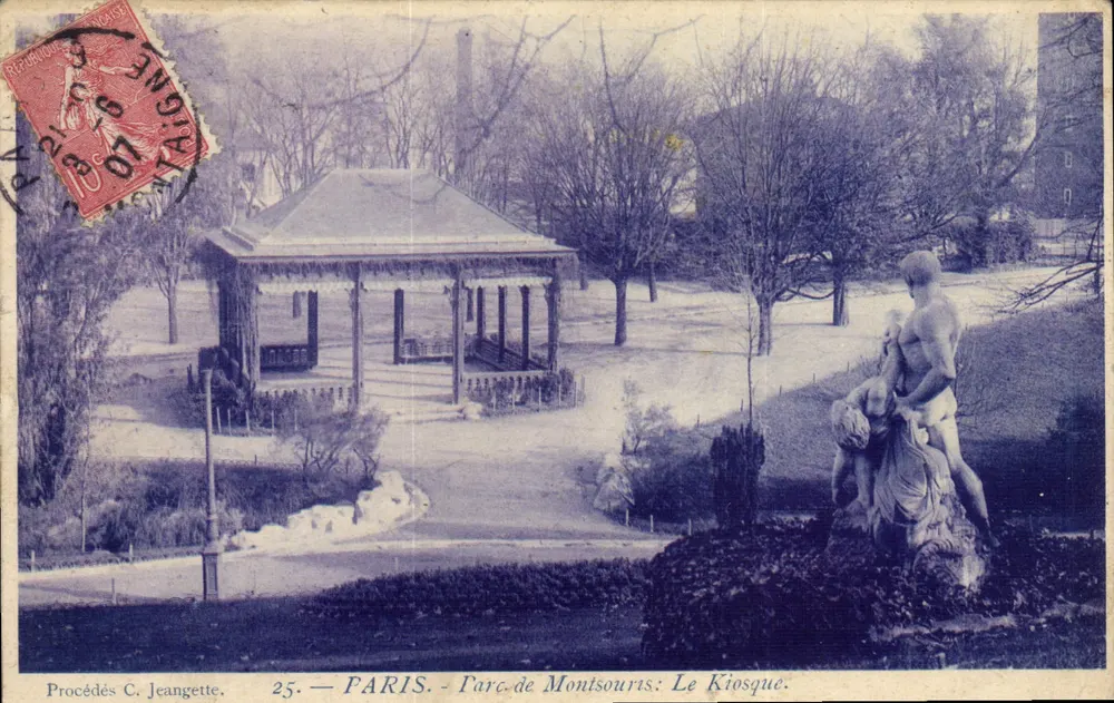 PARIS - Parc de Montsouris: O Kiosque — Procédés C. Jeangette, n°25 - Frente
