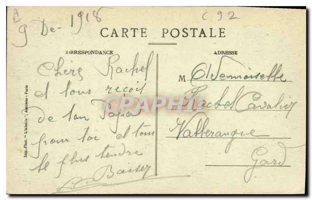 ClICHY — Plein des Fêtes — Het Kiosque — L'Abellie, Asnières - Achterkant