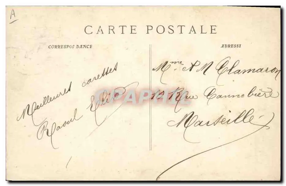 Toulon - Kiosque da Place d'Armes — editor N. R. & Cie, Marselha, n° 4680 - Verso