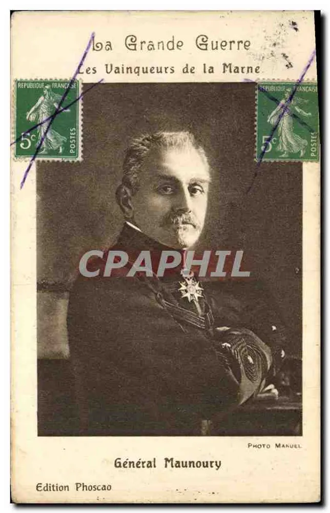General Maunoury — Die Sieger der Marne — Edition Phoscaoo - Vorderseite