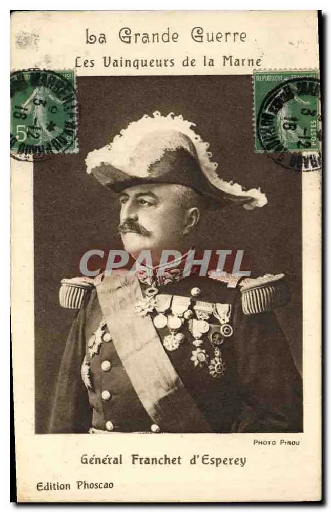 General Franchet d'Esperey — Die Sieger der Marne — Phoscaoo-Ausgabe - Vorderseite