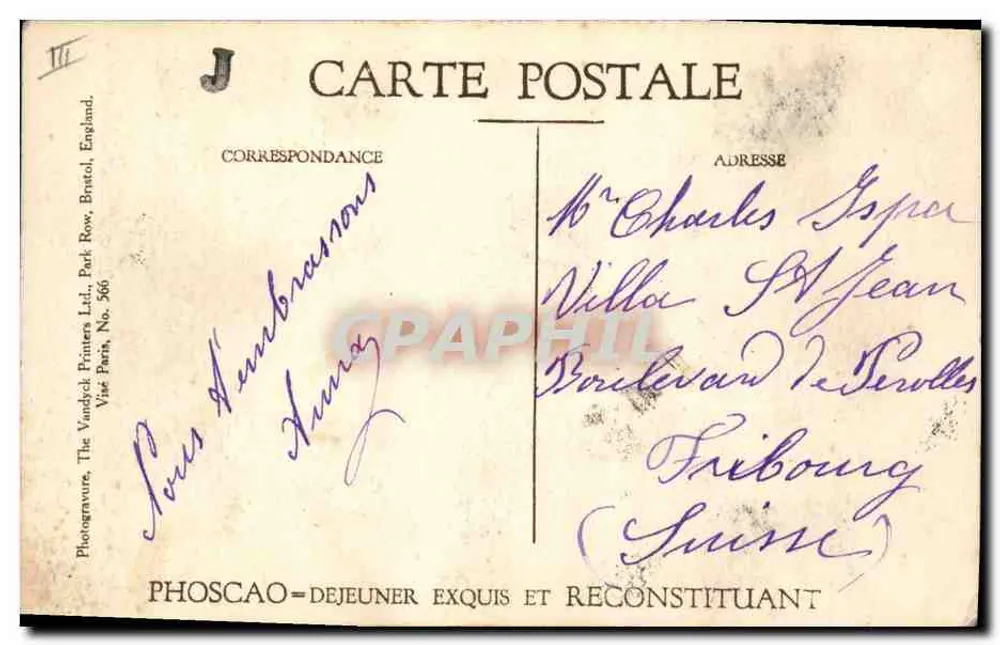 General Franchet d'Esperey — Die Sieger der Marne — Phoscaoo-Ausgabe - Rückseite