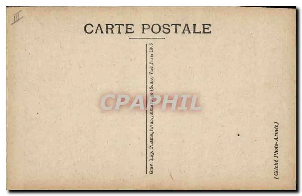 Geral Humbert — retrato militar — Grav. Imp. Piatino, Paris (Seine) 1908 - Verso
