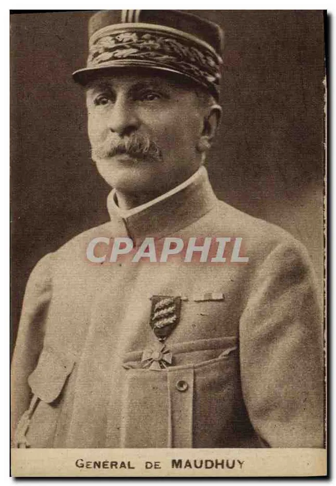 Geral de Maudhuy — retrato militar — Grav. Imp. Flambougrave, Molesme (Sonne) (Sonne) (Sonne) (Sonne) - Frente