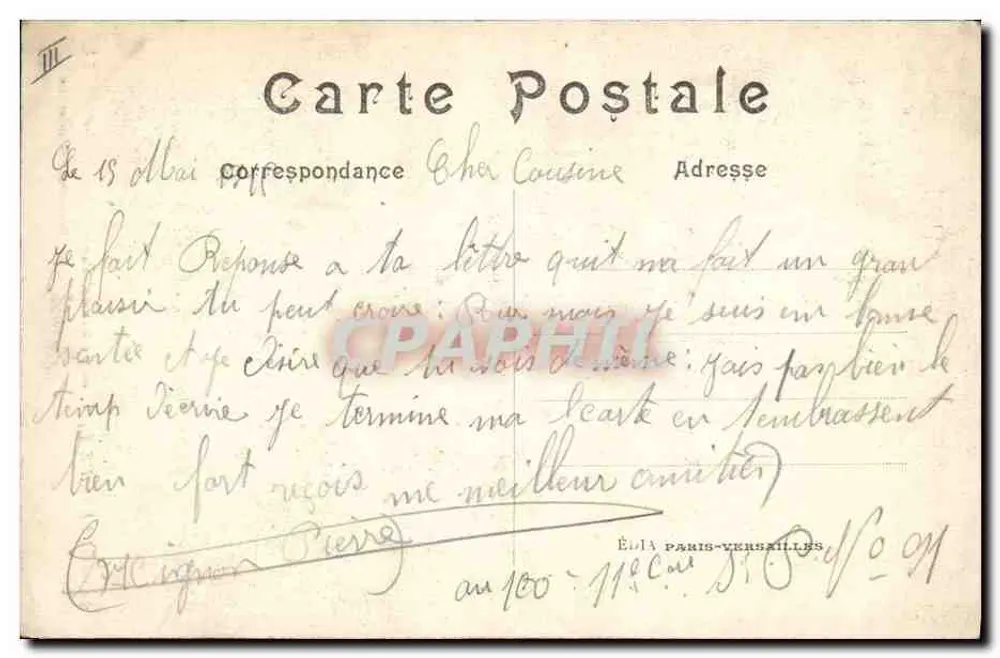 Guerra de 1914 — O General Pau — LL. n°28 - Verso