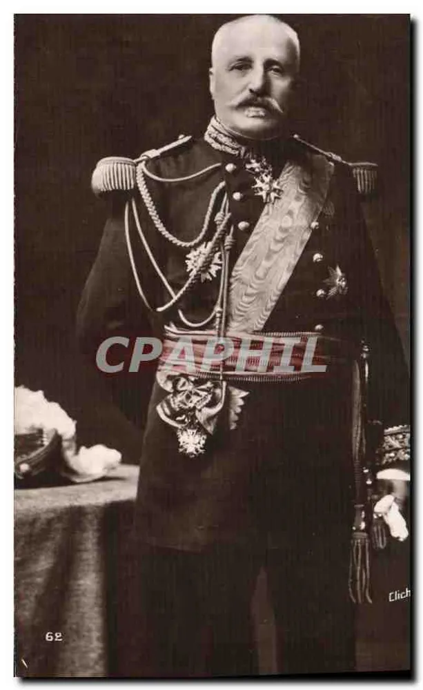 General in dekoriertem Uniform — Galerie Patrioticque Nr. 62 — Cliché - Vorderseite