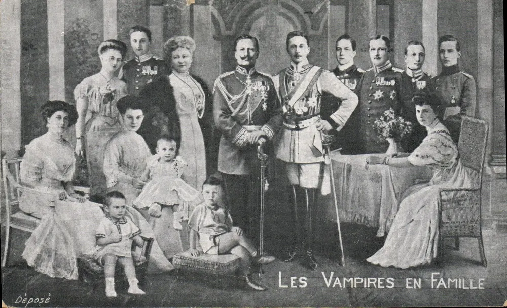 Die Vampire in Familie — Humoristisches Motiv — Verlag: , n° AA - Vorderseite
