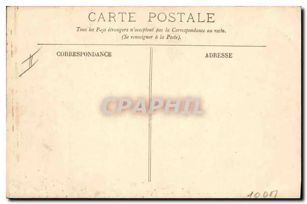 Tunis — Abfahrt des "Moïse" der Transatlantischen Gesellschaft — LL - Rückseite