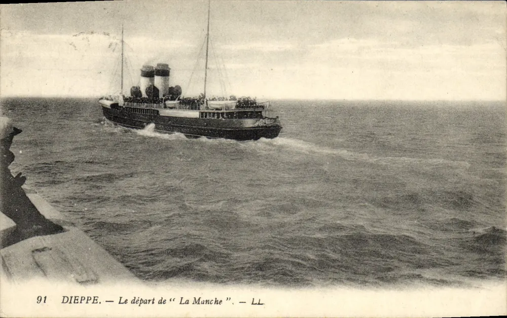 Dieppe — Der Abfahrt von « La Manche » — LL, n°91 - Vorderseite