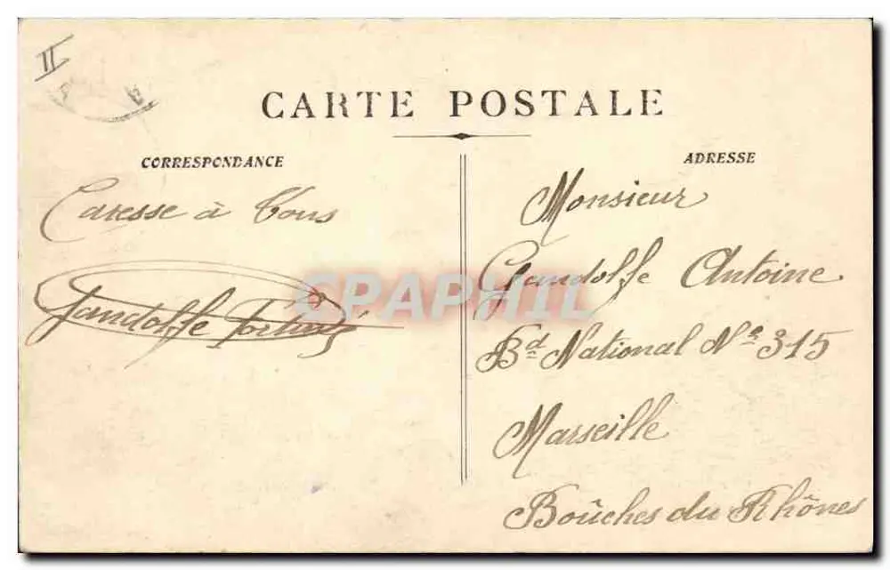Der « MARÉCHAL-BUGEAUD » — durch stürmische See im Golf von Lyon — H. Girimaud et C. Marseille - Rückseite
