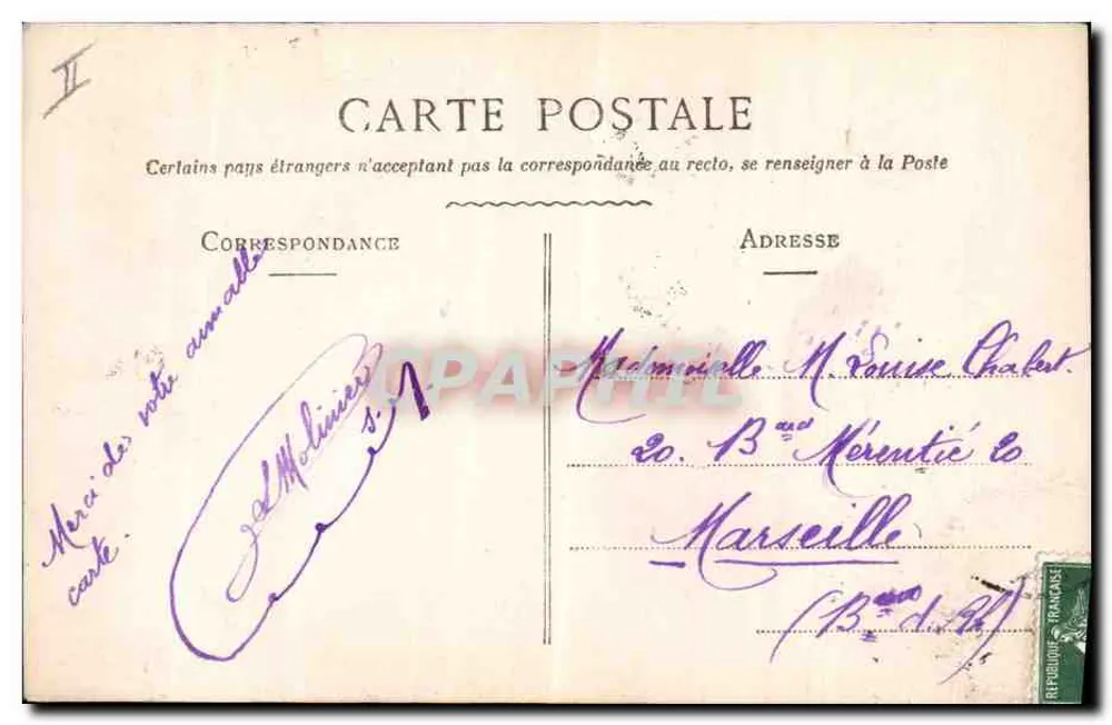 Fille en robe fleurie tenant une cloche — Joyeuses Pâques — Éditeur ELD, n° 501 - Rewers