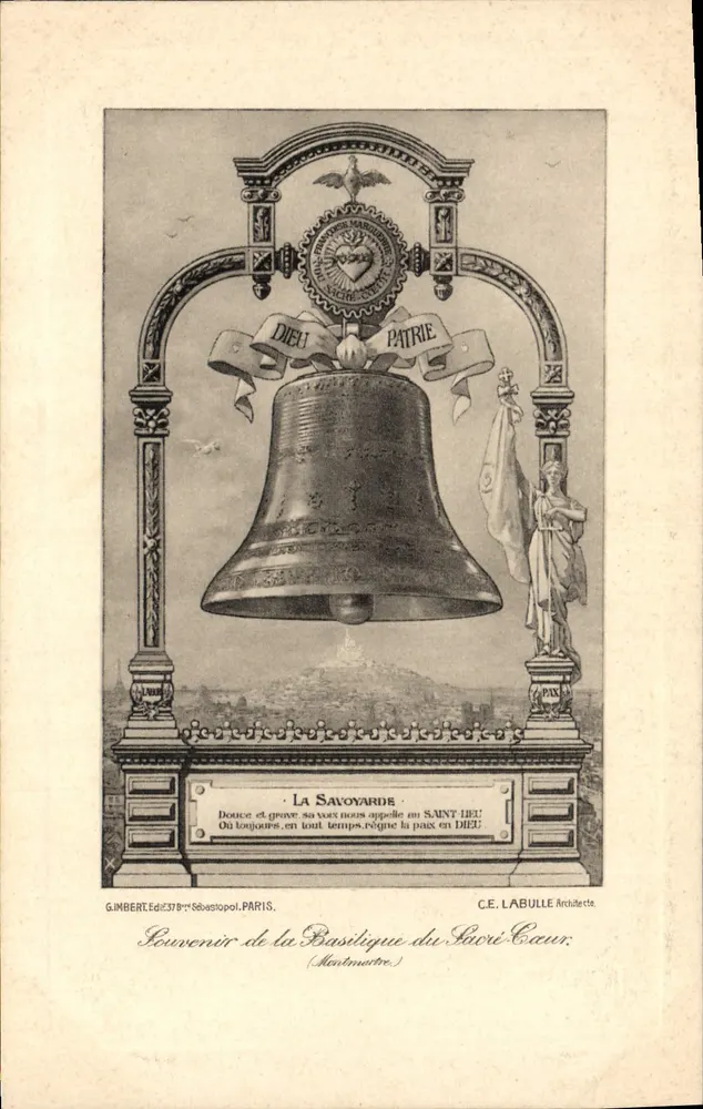 La Savoyarde — Erinnerung an die Basilika des Heiligen Herzens — G. INBERT, Verleger, Sébastopol, Paris, n°378 - Vorderseite