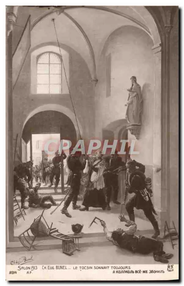 Der Glocke schallte immer noch — Salon 1913 — Ch. Eug. Bunel — A.N. Paris - Vorderseite