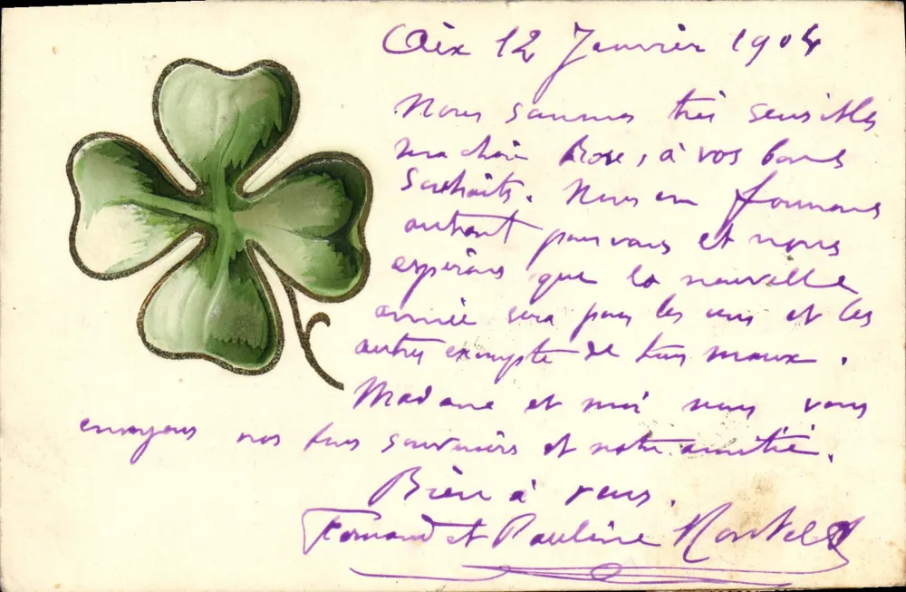 Clover — desenho colorido — editor desconhecido, número de série não visível - Frente