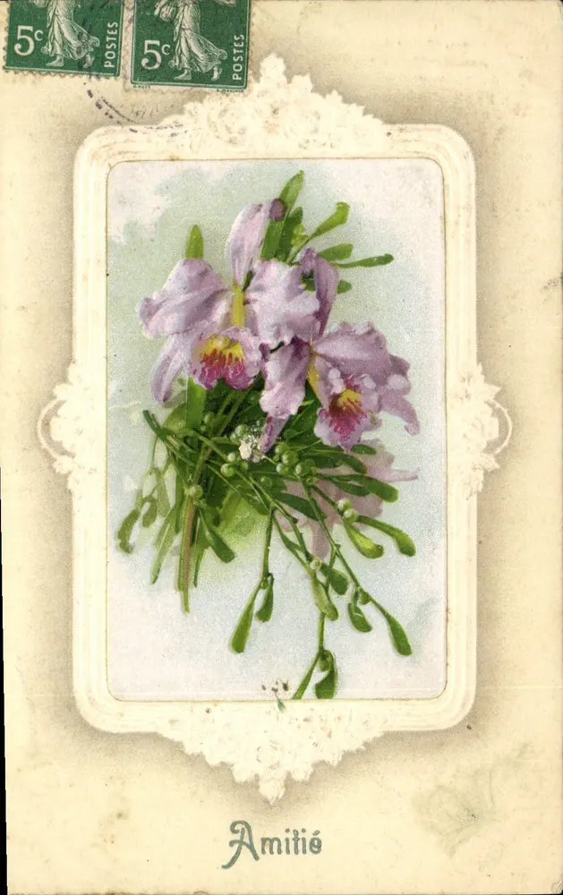 Arranjo de flores — Amizade — Editor desconhecido, número de série não visível - Frente