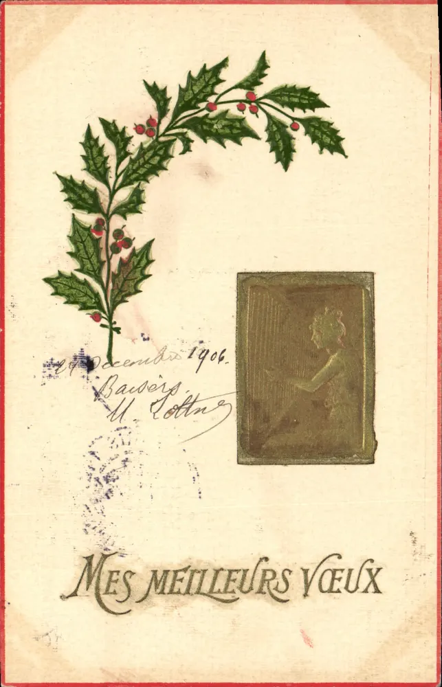 Eibe — Weihnachtskarte — Beaumarchais - Vorderseite