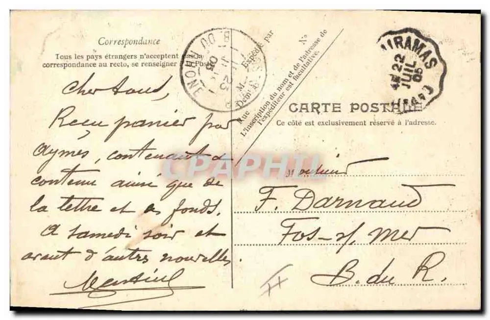 Der galante Jäger — humoristische Szene — V.P. Paris Nr. 2 - Rückseite