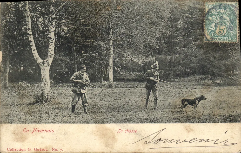 Im Nivernais — Die Jagd — Sammlung G. Guérot, Nr. 7 - Vorderseite