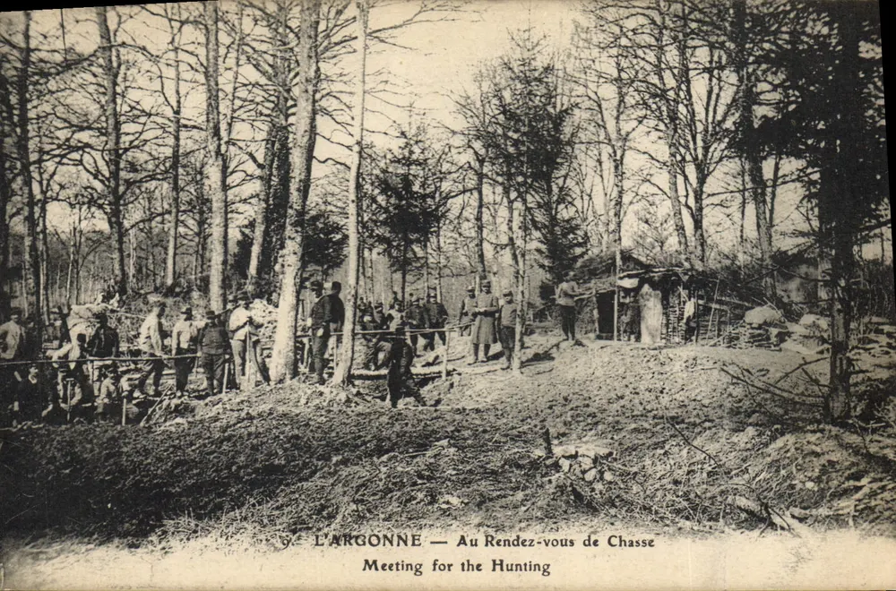 L'ARGONNE — Au Rendez-vous de Chasse — Imp. E. Le Deley, Paris - Vorderseite