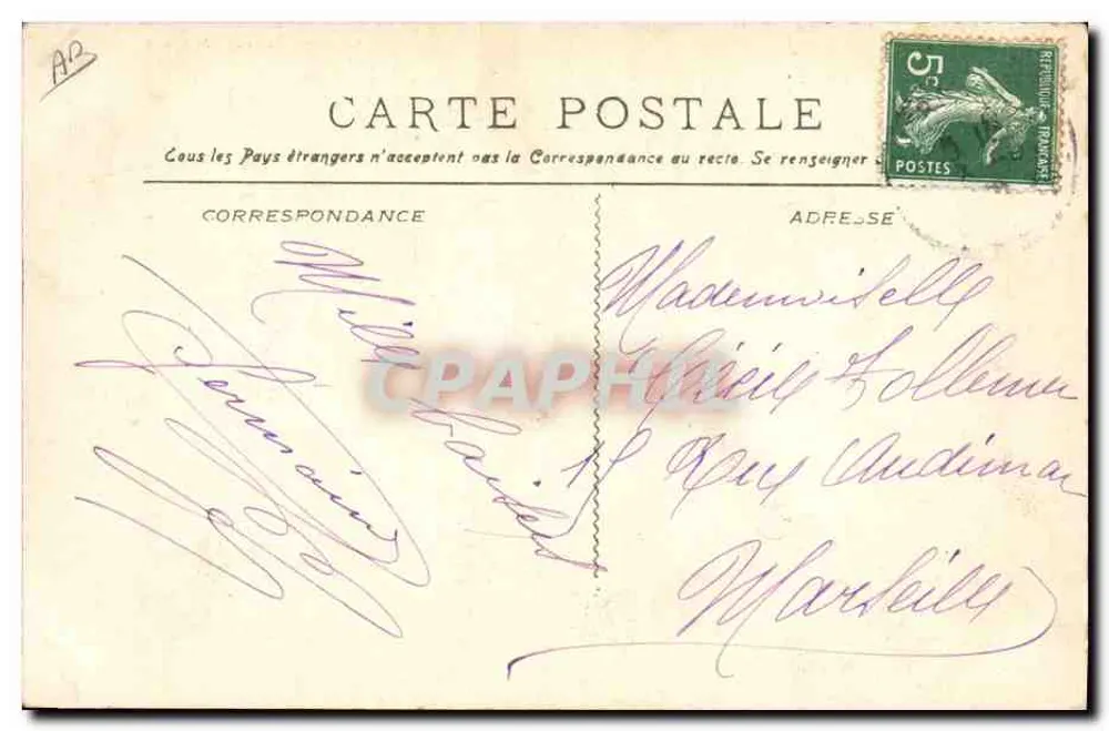 Les Pennes-Mirabeau — A Fonte do Infernet — Camous-Amarseille - Verso