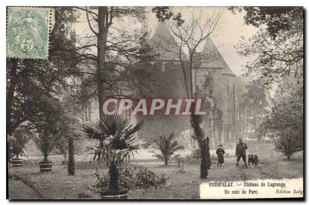 Courpalay — Schloss Lagranga. Ein Stück des Parks. — Edition Salig - Vorderseite