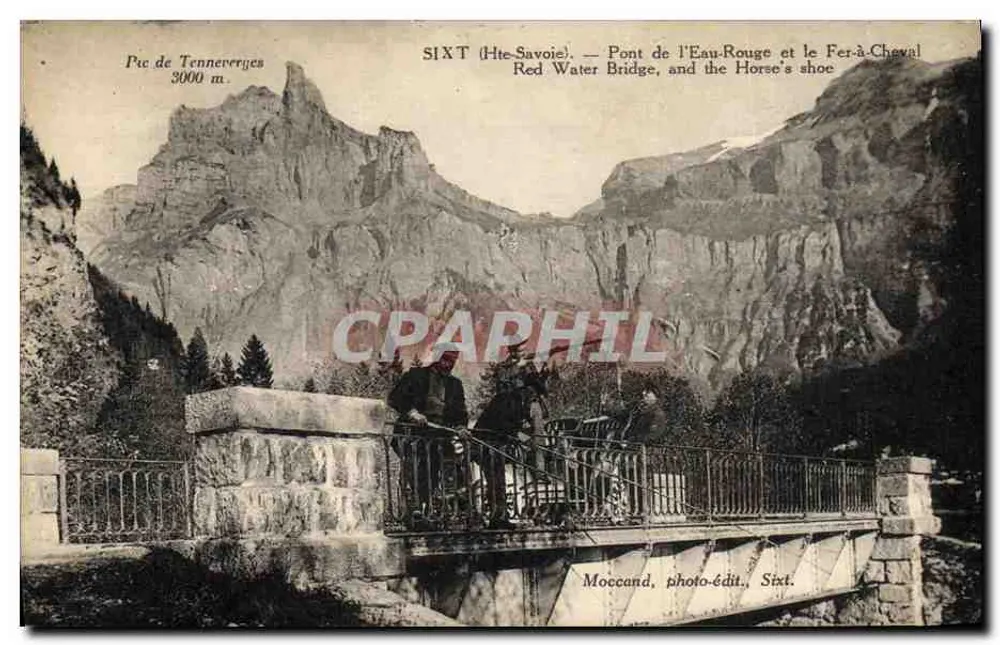 SIXT (Haute-Savoie) — Pont de l'Eau-Rouge und der Fer-à-Cheval — Moccand, Fotoverlag, Sixt. - Vorderseite