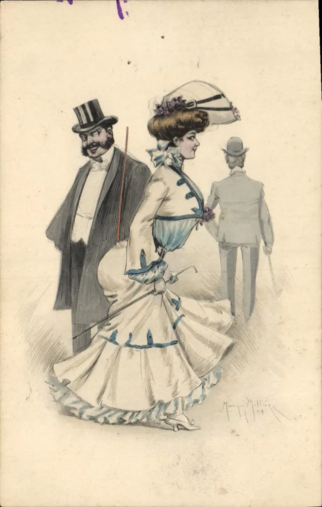 Straßenszene — Paris, um 1900 — M. M. Vienne, n° 215 - Vorderseite