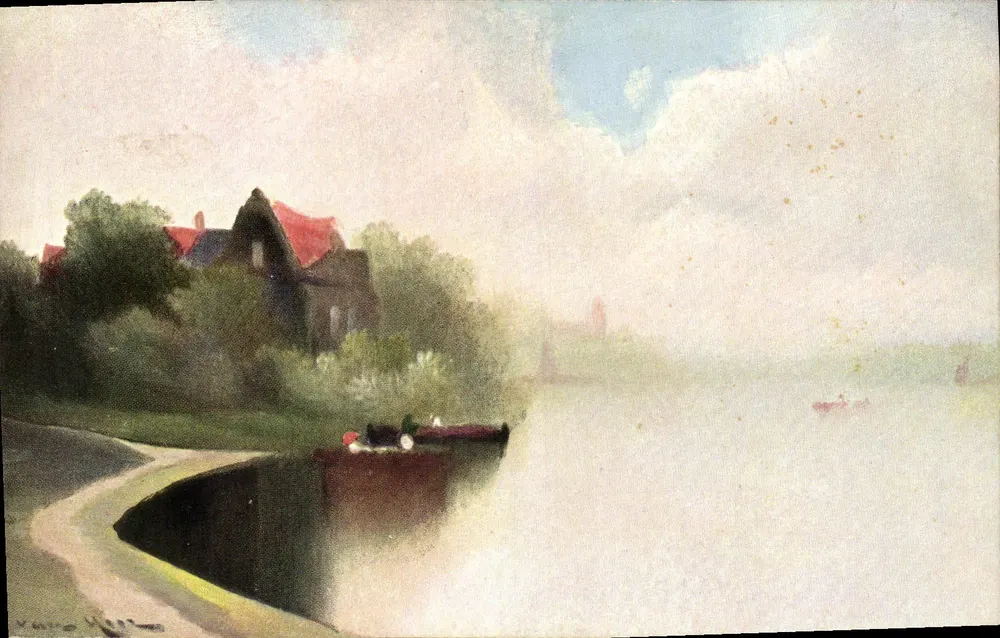 Ansicht eines Hauses am Kanal — M. M. Vienne, Nr. 216 - Vorderseite