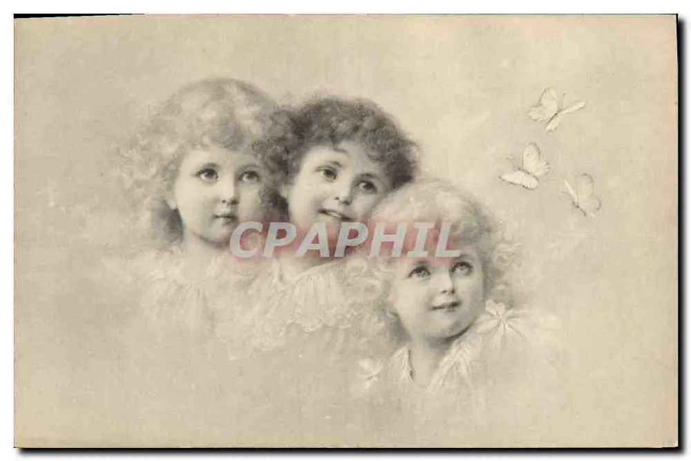 Drei Kinder — Illustration — M. M. Vienne - Vorderseite