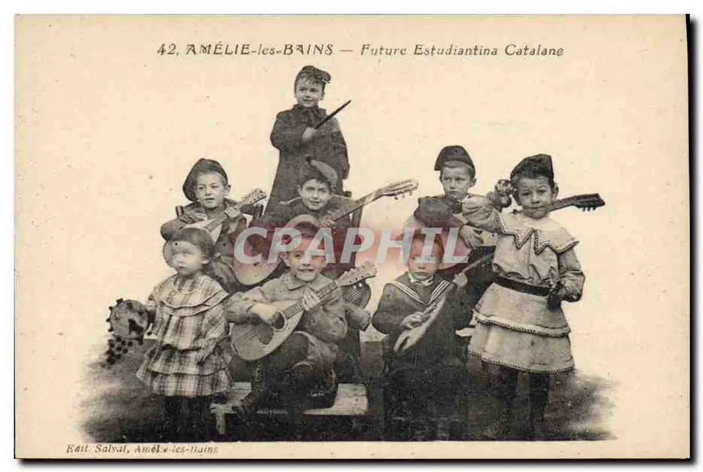 Amélie-les-Bains — Future Estudiantina Catalane — Edit. Salvat, Amélie-les-Bains - Vorderseite