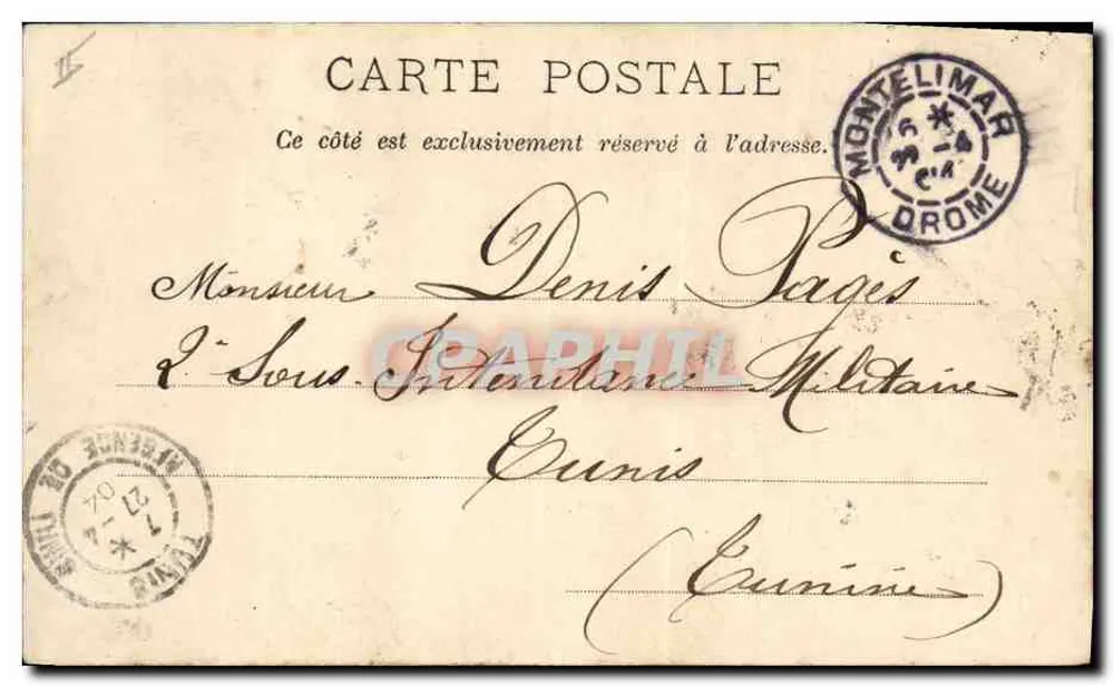 Ein Mastiff — Nicht hübsch und die Zähne sind hart, vorsichtig sein. — Phototypie L.D. Nantes - Rückseite