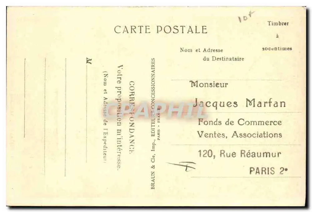 Retrato do Maréchal Lyautey — Ph. de Laszlo — n°1 - Verso