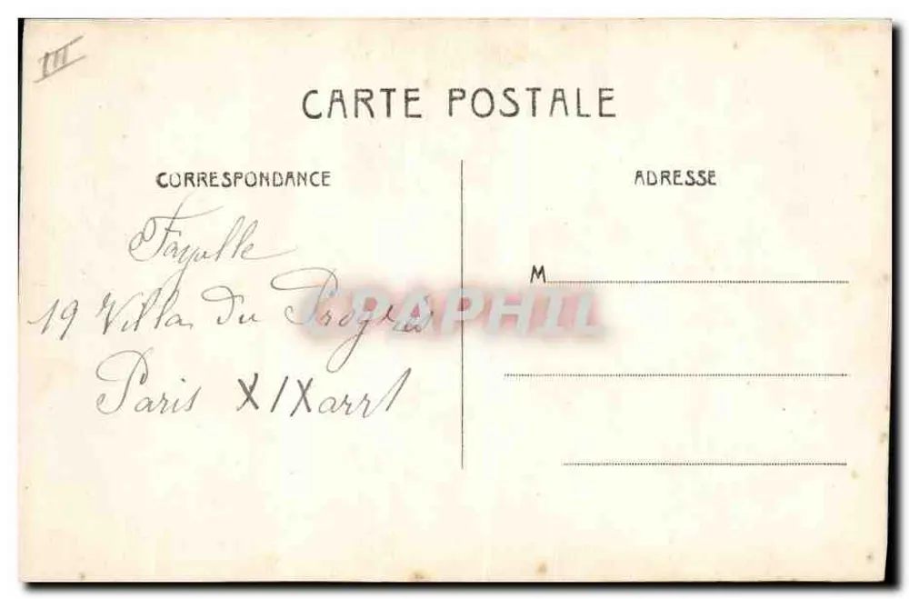 Exposição de objetos metálicos e arte militar — Sr. Fayolle, Dijon — n° 82 - Verso