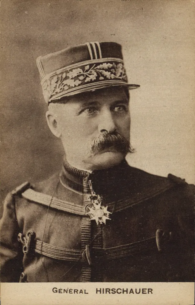 Geral Hirschauer — retrato militar — Grav. Lup. Patinogravure, Montargis (Loire) (Sèvne) (Cliché Manuel) - Frente