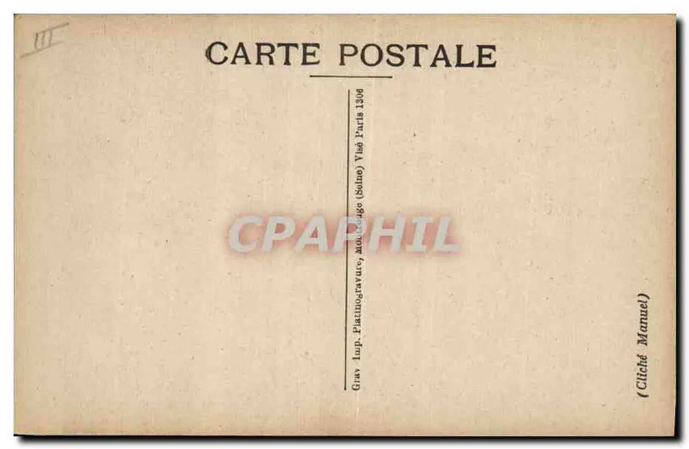 Geral Hirschauer — retrato militar — Grav. Lup. Patinogravure, Montargis (Loire) (Sèvne) (Cliché Manuel) - Verso