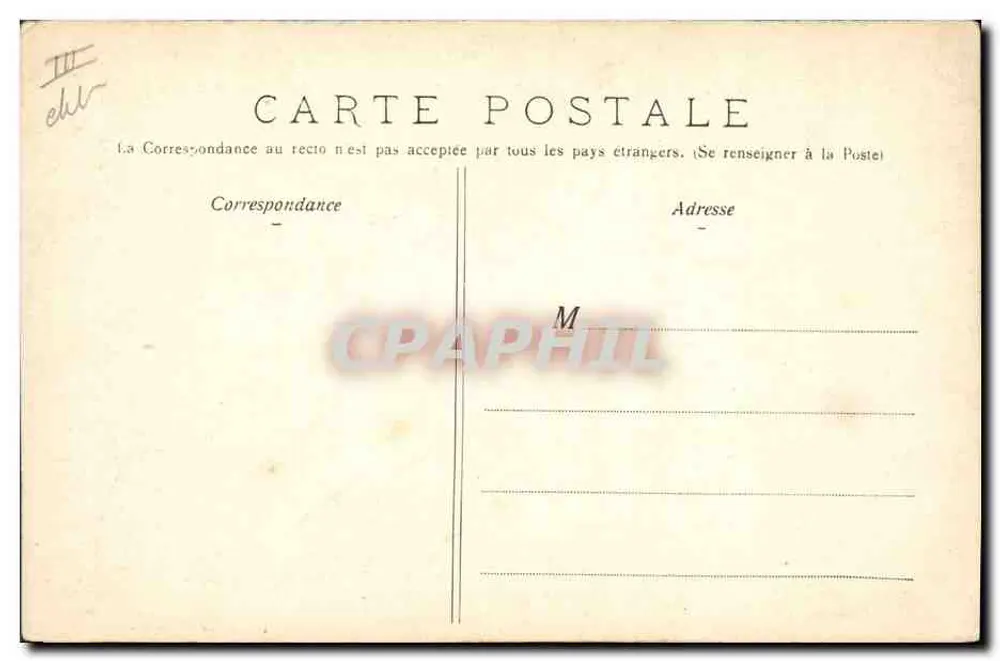 Paquebot "LA MARS A" — Compagnie de Navigation Mixte (Cie Touache) — éditeur A. Aubert & Fils, Paris - Rückseite