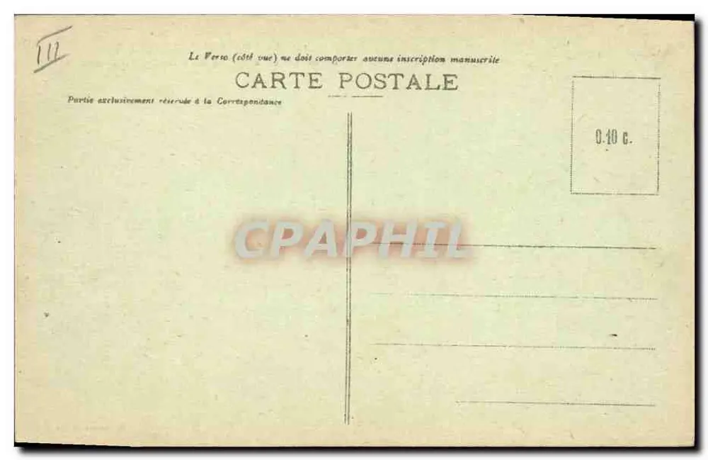 Le "MARÉCHAL-BUGEAUD" — Courrier de la Compagnie Générale Transatlantique — Collection Iddale P. S. - Rückseite