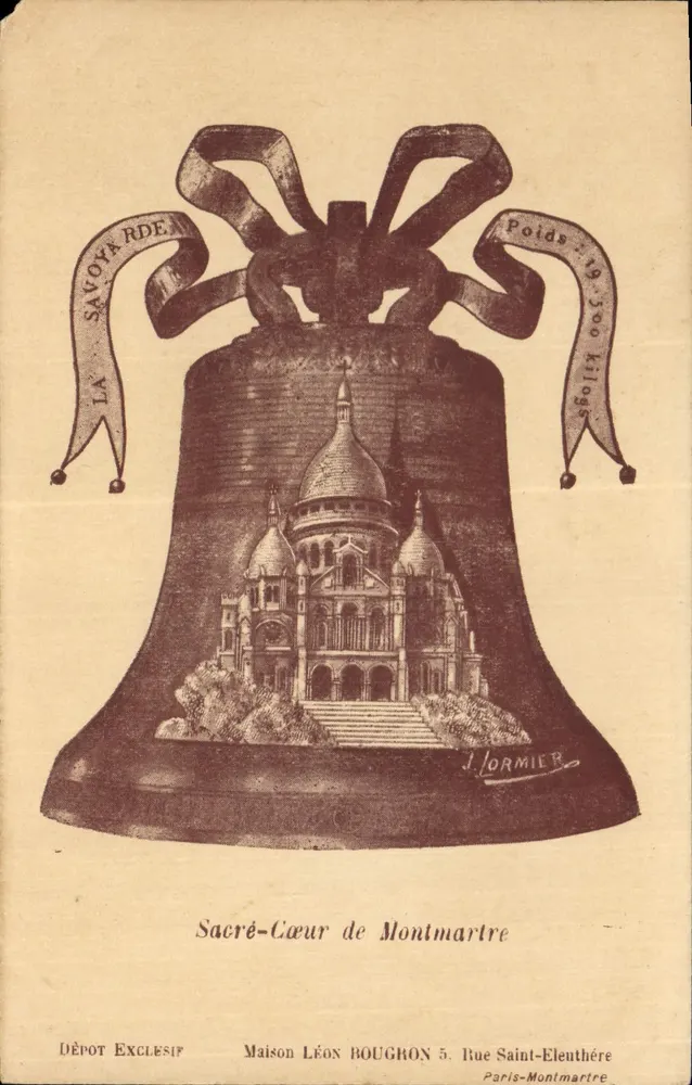 Belle de la Savoyarde — Sakramentales Herz von Montmartre — J. Lormier - Vorderseite