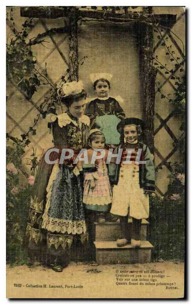 Eine Mutter und ihre Kinder — Vier Blumen des gleichen Frühlings — Sammlung H. Laurent, Port-Louis - Vorderseite