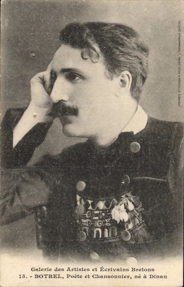Botrel, Dichter und Liedermacher — Galerie der bretonischen Künstler und Schriftsteller, Nr. 15 — Saint-Jean d'Oréville (Kanada) - Vorderseite