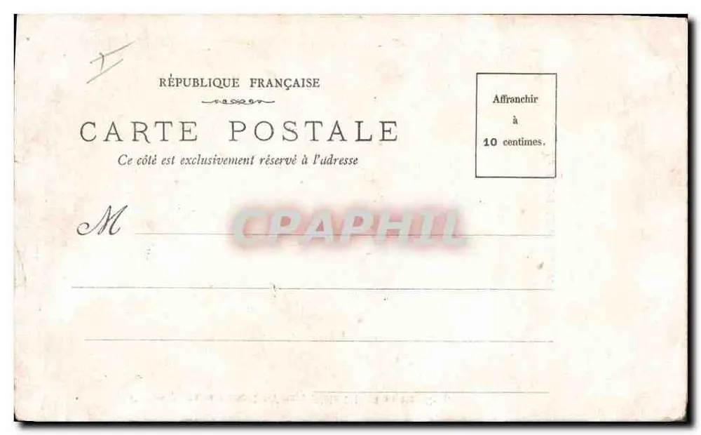 Le départ des chasseurs — scène de départ de chasseurs devant une boutique — éditeur Chocolat-Vinay, série III, n° 4 - Rückseite