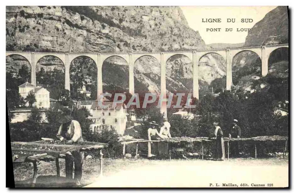 Pont du Loup — Linie du Sud — P. L. Maillan, Verlag Cannes 898 - Vorderseite