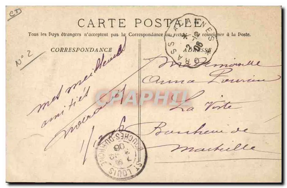 Costa do Azul — Colheita de jasmim — P. L. Maillan lib-édit. Cannes. 759 - Verso