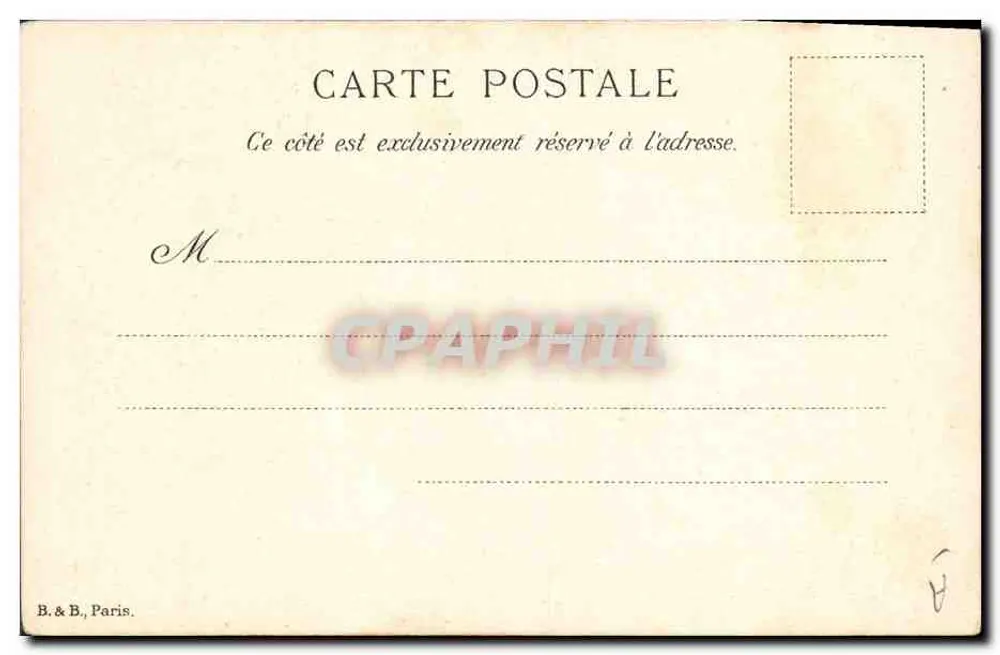 Flores de girassol — ilustração — C. V. Klein, B. & B., Paris - Verso
