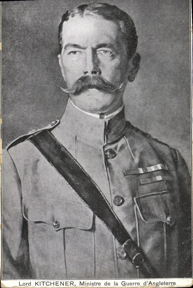 Lord Kitchener — Kriegsminister von England — unbekannter Verlag, Seriennummer nicht sichtbar - Vorderseite
