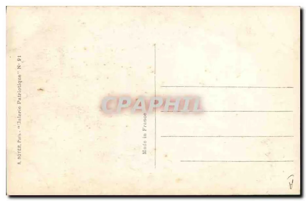 Feldmarschall Sir John French — Kommandant der britischen Armee — Foto. Russel, Paris - Rückseite