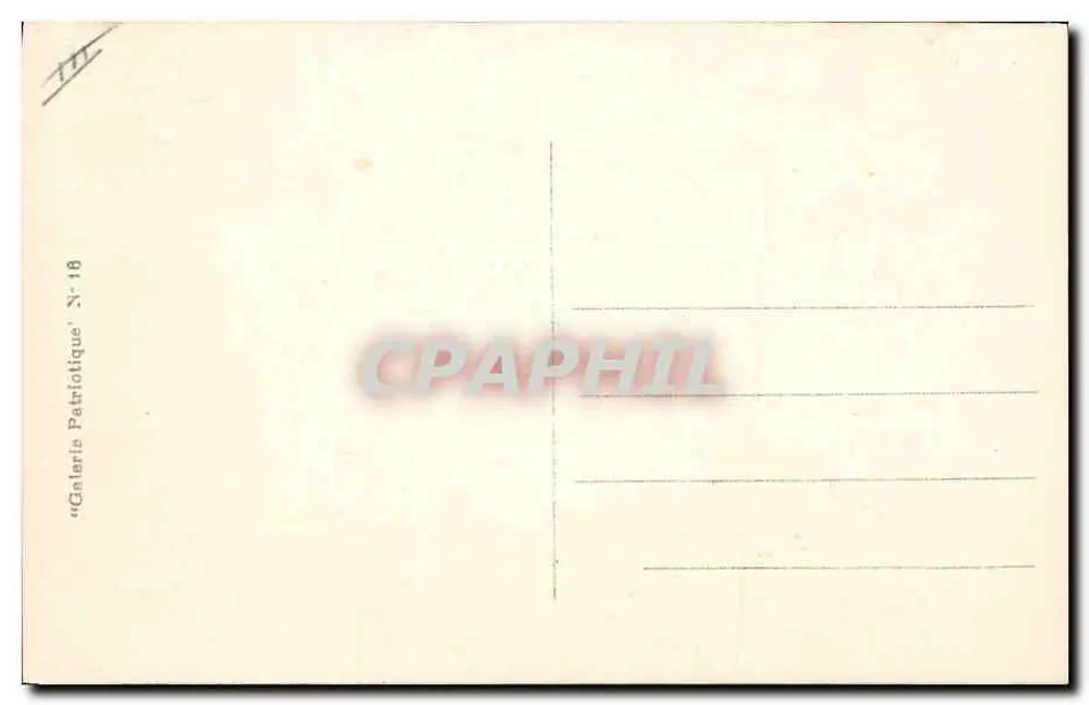 O General PAU — Comandante em chefe do exército da Alsácia — Dappe & l'Illustration, N°16 - Verso
