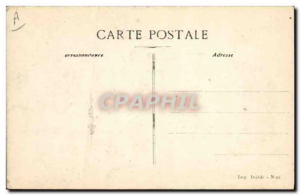 General French — Kommandant der britischen Armee — Imp. Ivaldi, Nîge - Rückseite