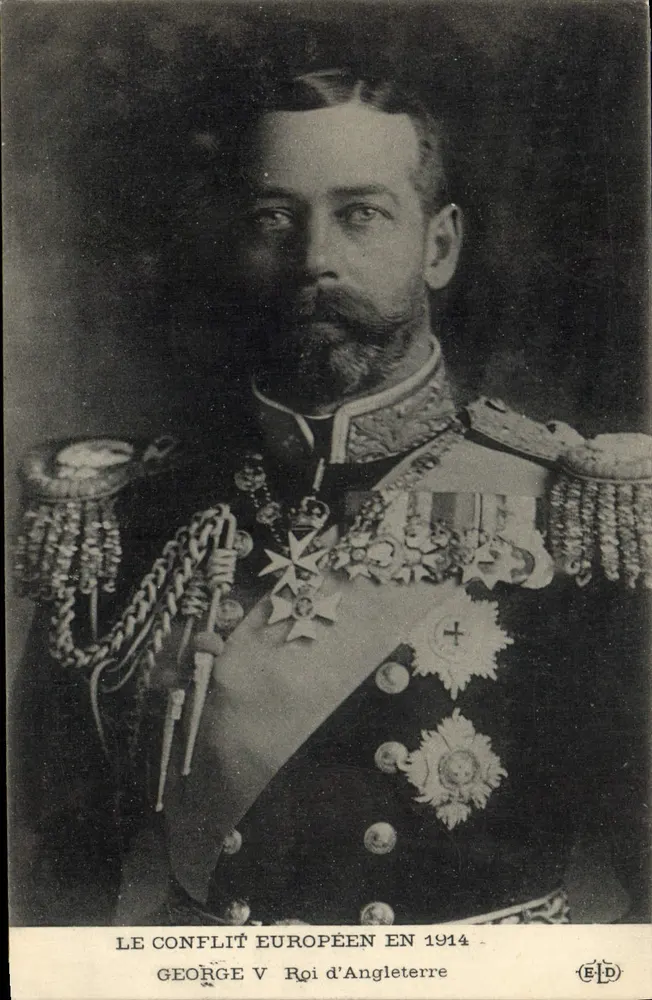 George V Rei da Inglaterra — O conflito europeu em 1914 — Edição EID - Frente