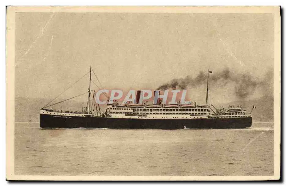 S/S MARÉCHAL LYAUTEY — Dampfschiff — Verleger M. Audry, Marseille - Vorderseite
